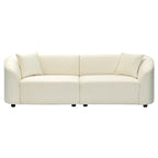 Christopher Knight Home - Canapé incurvé sculptural Allegra de 87 pouces