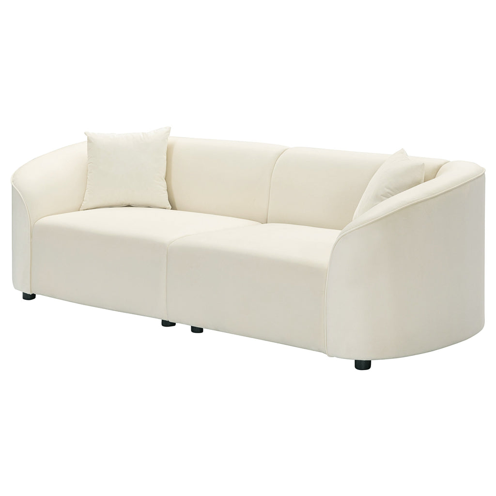 Christopher Knight Home - Canapé incurvé sculptural Allegra de 87 pouces