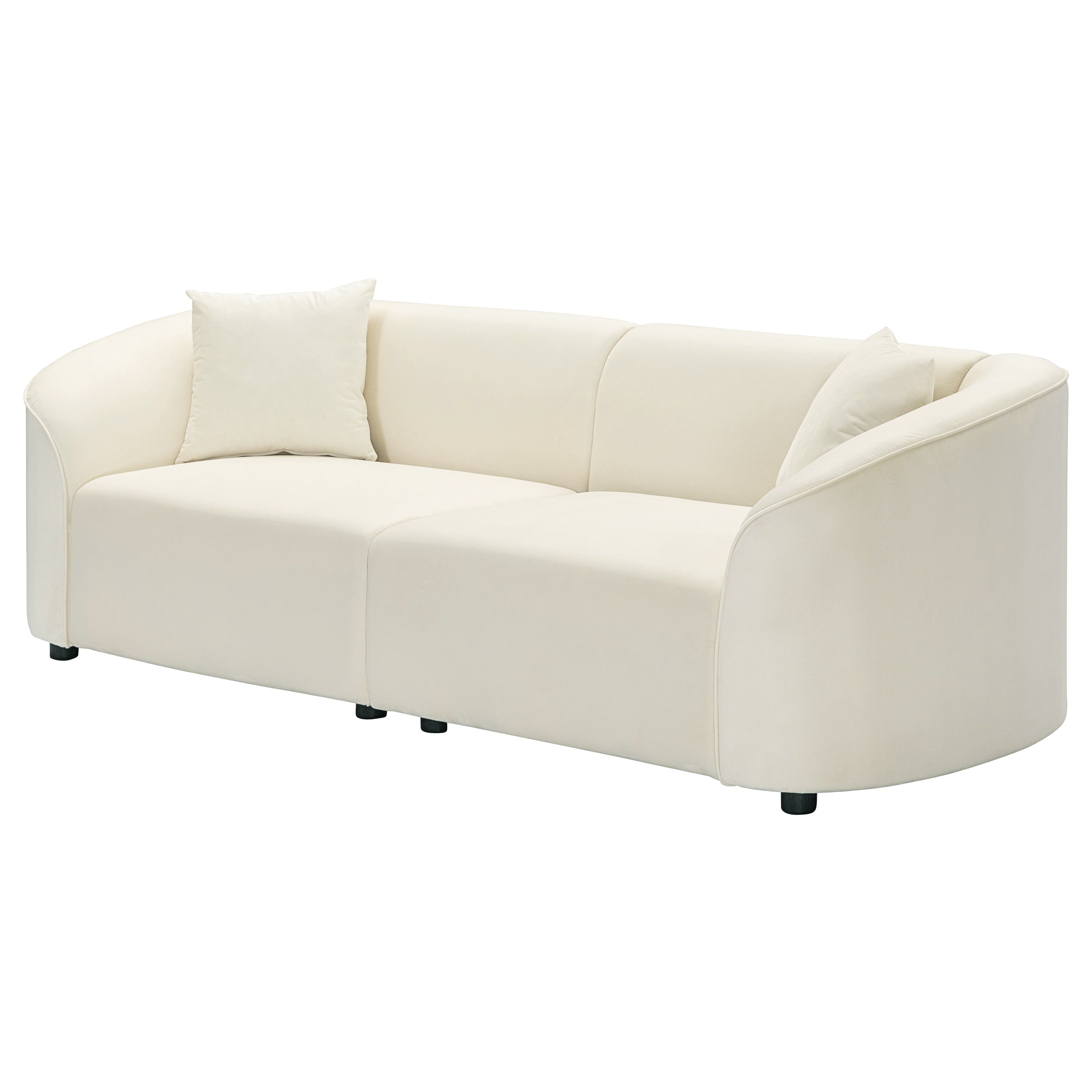 Christopher Knight Home - Canapé incurvé sculptural Allegra de 87 pouces