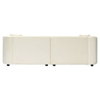 Christopher Knight Home - Canapé incurvé sculptural Allegra de 87 pouces