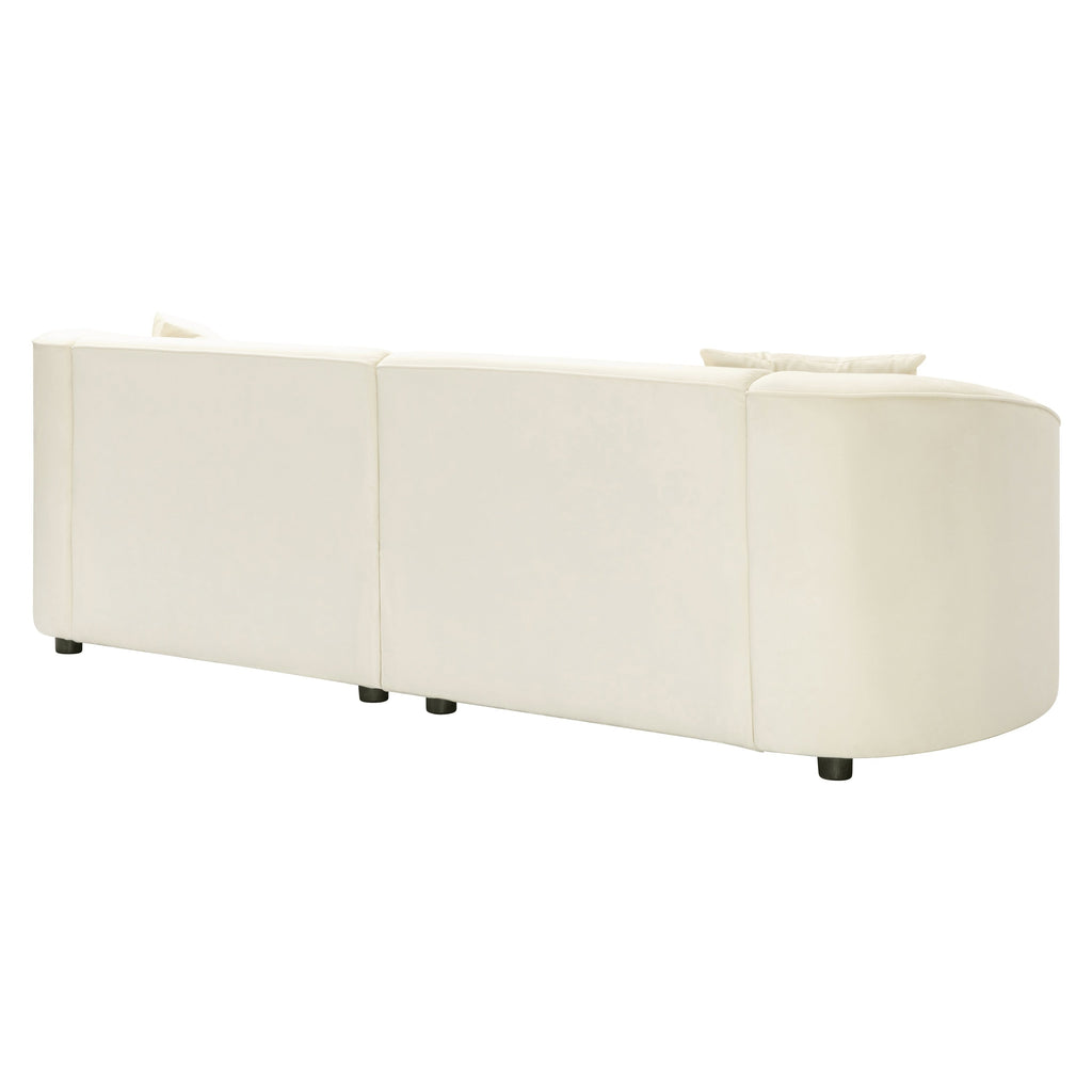 Christopher Knight Home - Canapé incurvé sculptural Allegra de 87 pouces