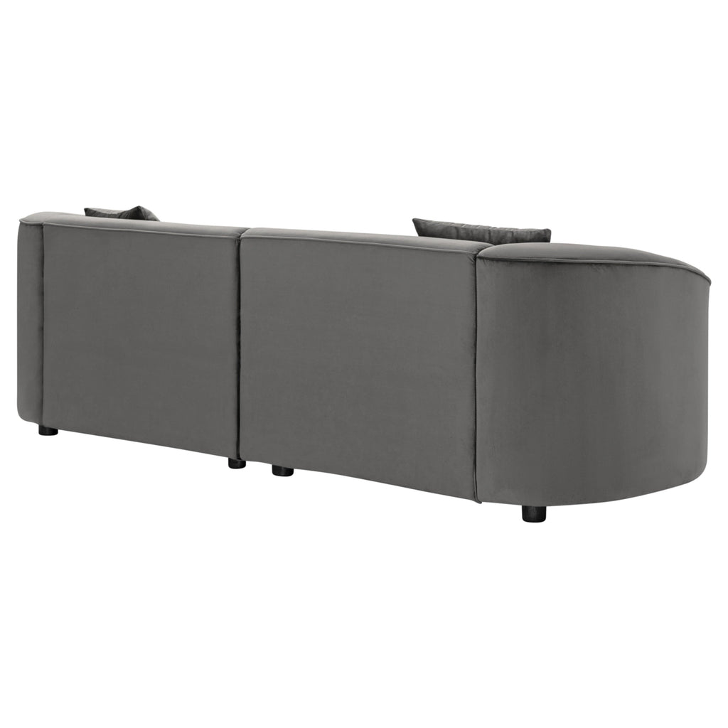 Christopher Knight Home - Canapé incurvé sculptural Allegra de 87 pouces