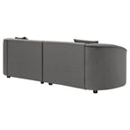 Christopher Knight Home - Canapé incurvé sculptural Allegra de 87 pouces