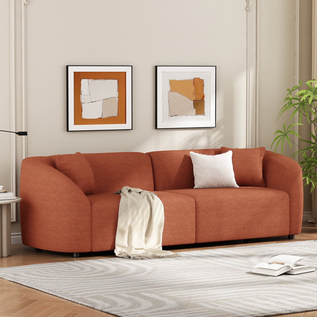 Christopher Knight Home - Canapé incurvé sculptural Allegra de 87 pouces