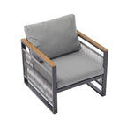 Christopher Knight Home - Ensemble de salon de jardin en métal Lila, 4 pièces