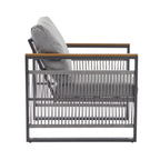 Christopher Knight Home - Ensemble de salon de jardin en métal Lila, 4 pièces