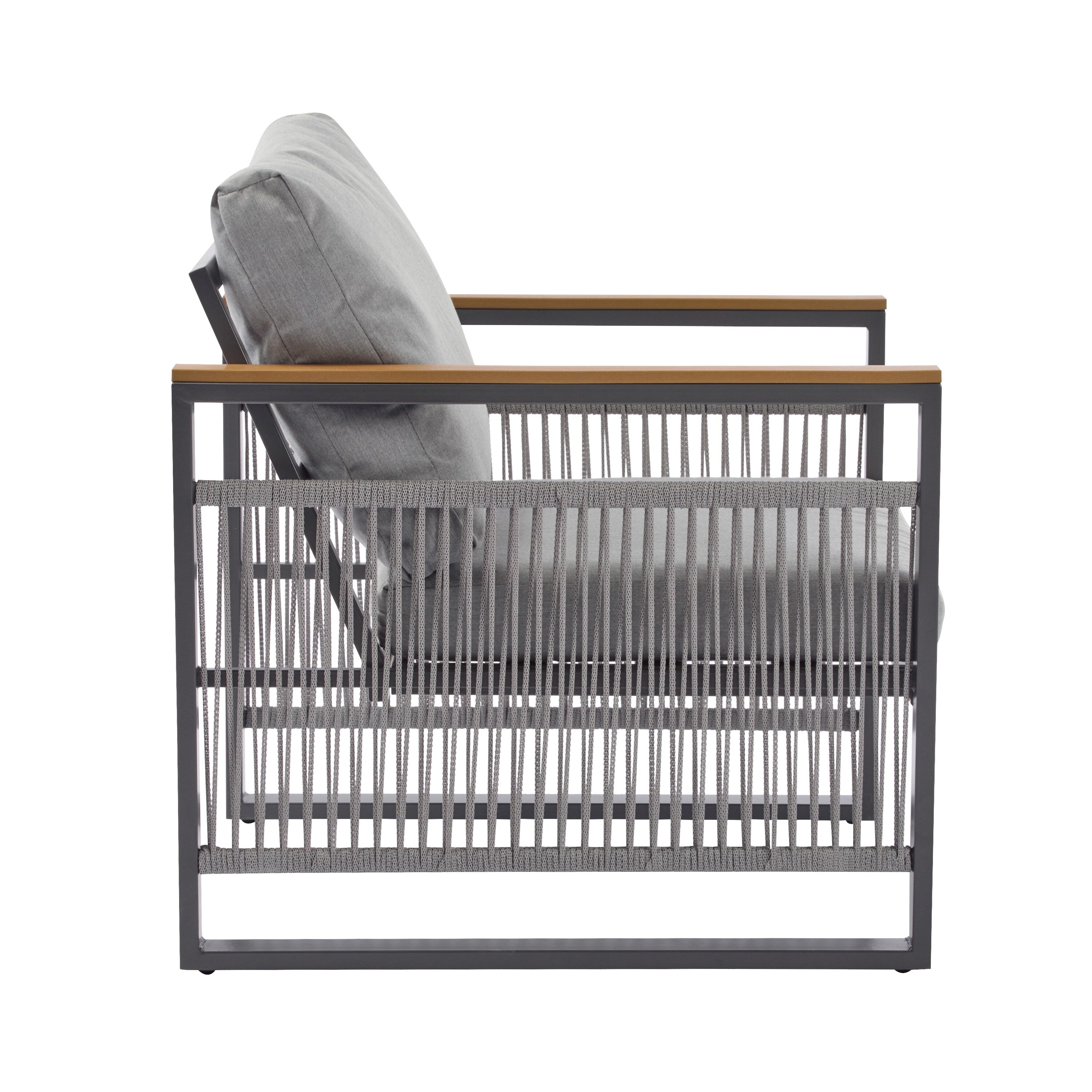 Christopher Knight Home - Ensemble de salon de jardin en métal Lila, 4 pièces