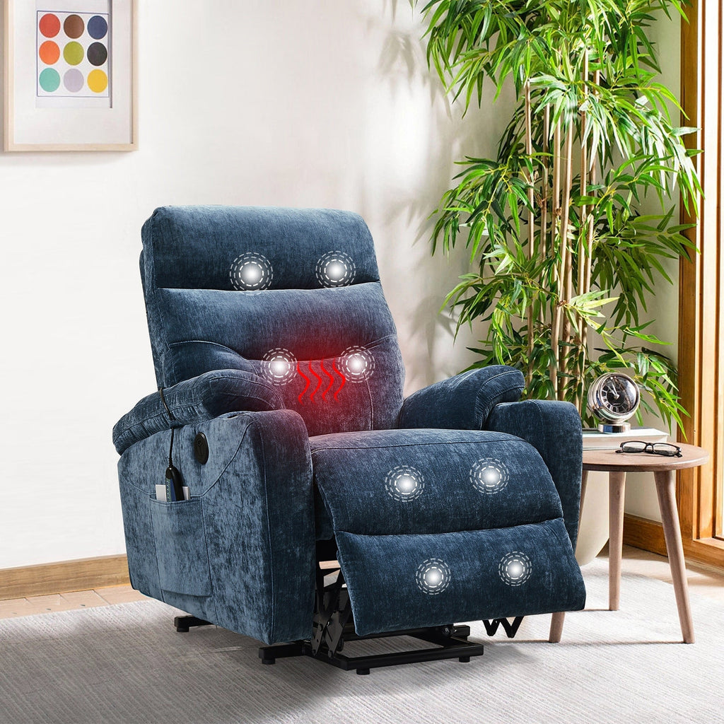 Christopher Knight Home - Fauteuil inclinable électrique Liyasi avec massage, chauffage et fonctions pratiques
