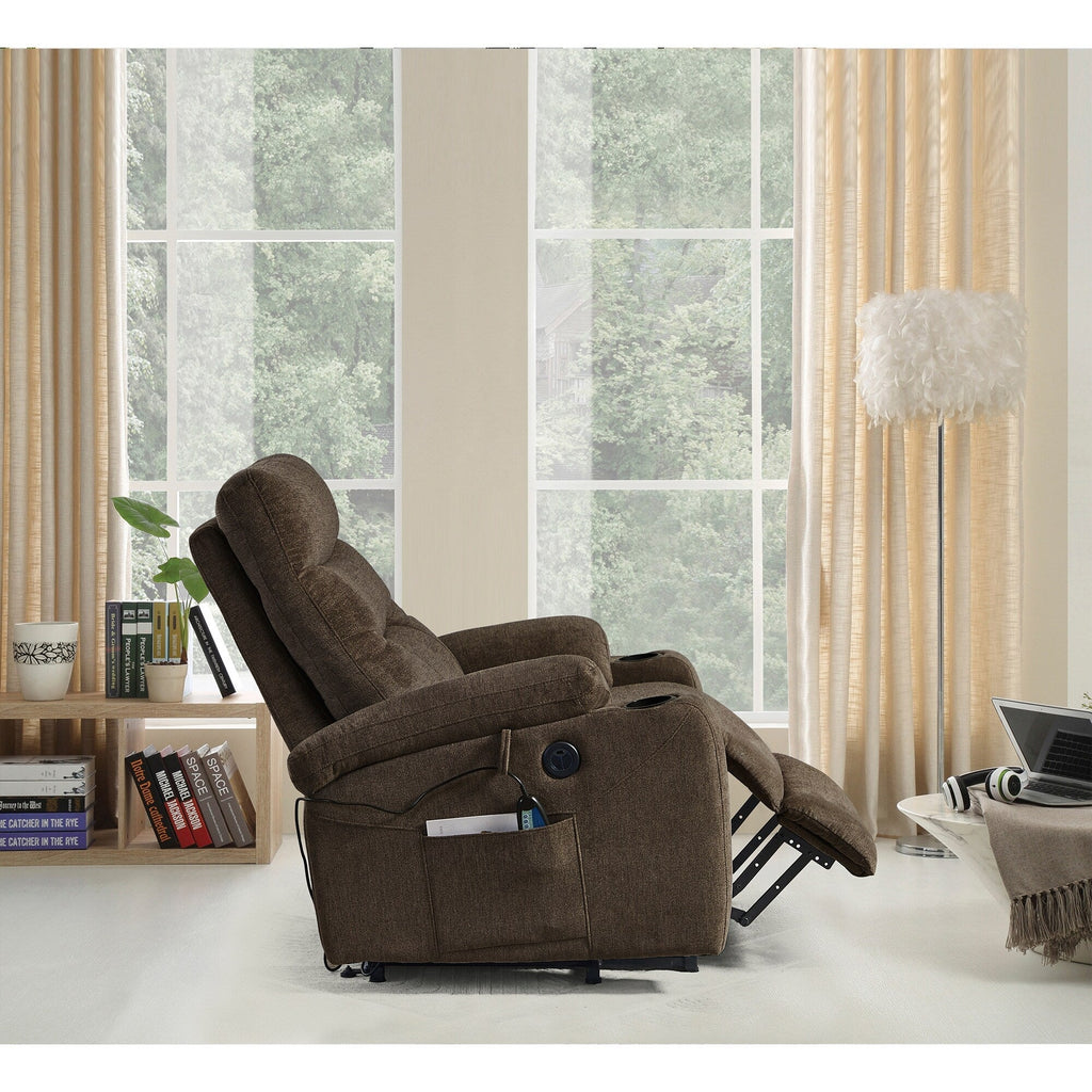 Christopher Knight Home - Fauteuil inclinable électrique Liyasi avec massage, chauffage et fonctions pratiques