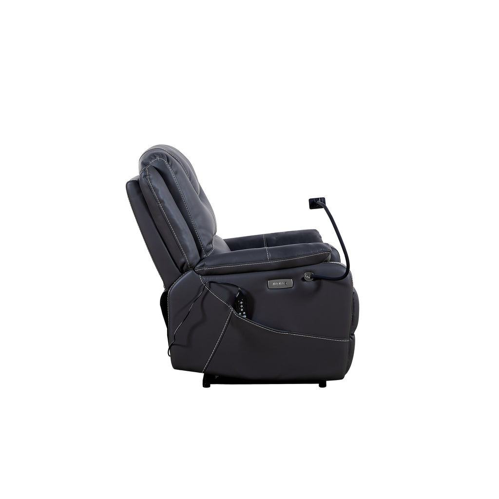 Christopher Knight Home - Fauteuil inclinable électrique Liyasi Zero Gravity avec massage, chauffage, chargement USB et support de téléphone