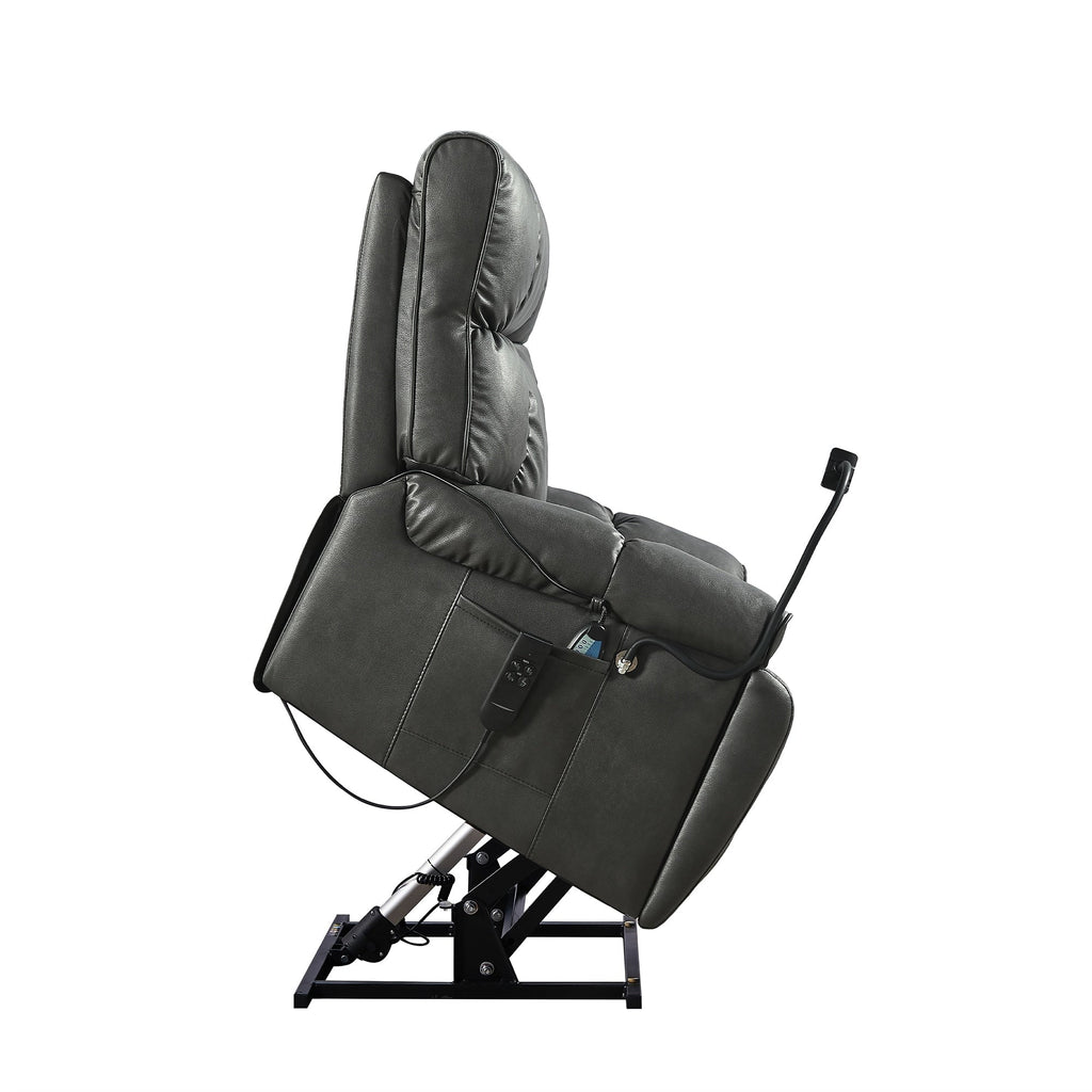 Christopher Knight Home - Fauteuil inclinable électrique avec deux moteurs, massage, chauffage, porte-gobelets et support de téléphone réglable