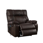 Christopher Knight Home - Fauteuil inclinable électrique avec deux moteurs, massage, chauffage, porte-gobelets et support de téléphone réglable
