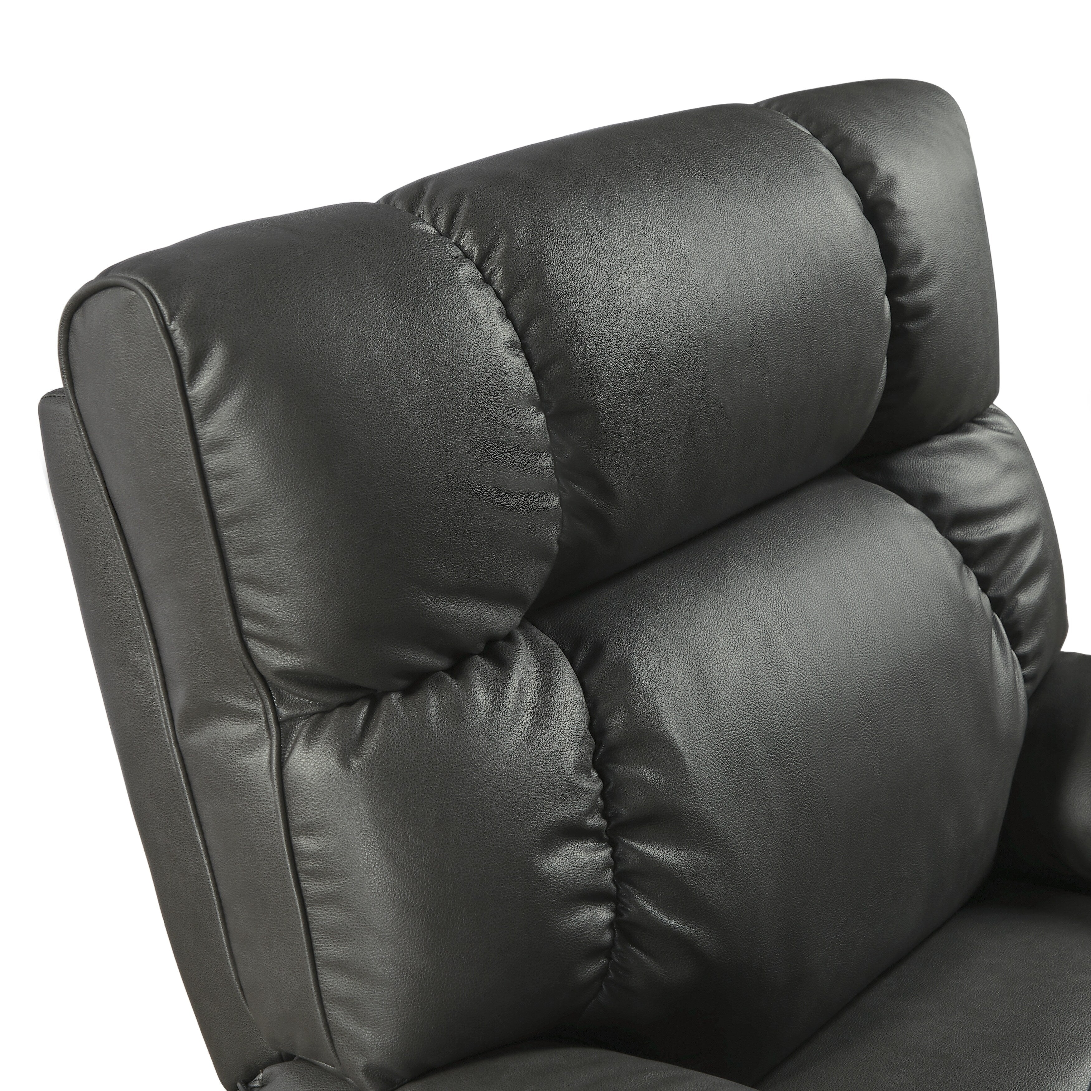 Christopher Knight Home - Fauteuil inclinable électrique avec deux moteurs, massage, chauffage, porte-gobelets et support de téléphone réglable