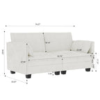 Christopher Knight Home - Canapé causeuse Sophia de style milieu de siècle