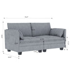 Christopher Knight Home - Canapé causeuse Sophia de style milieu de siècle