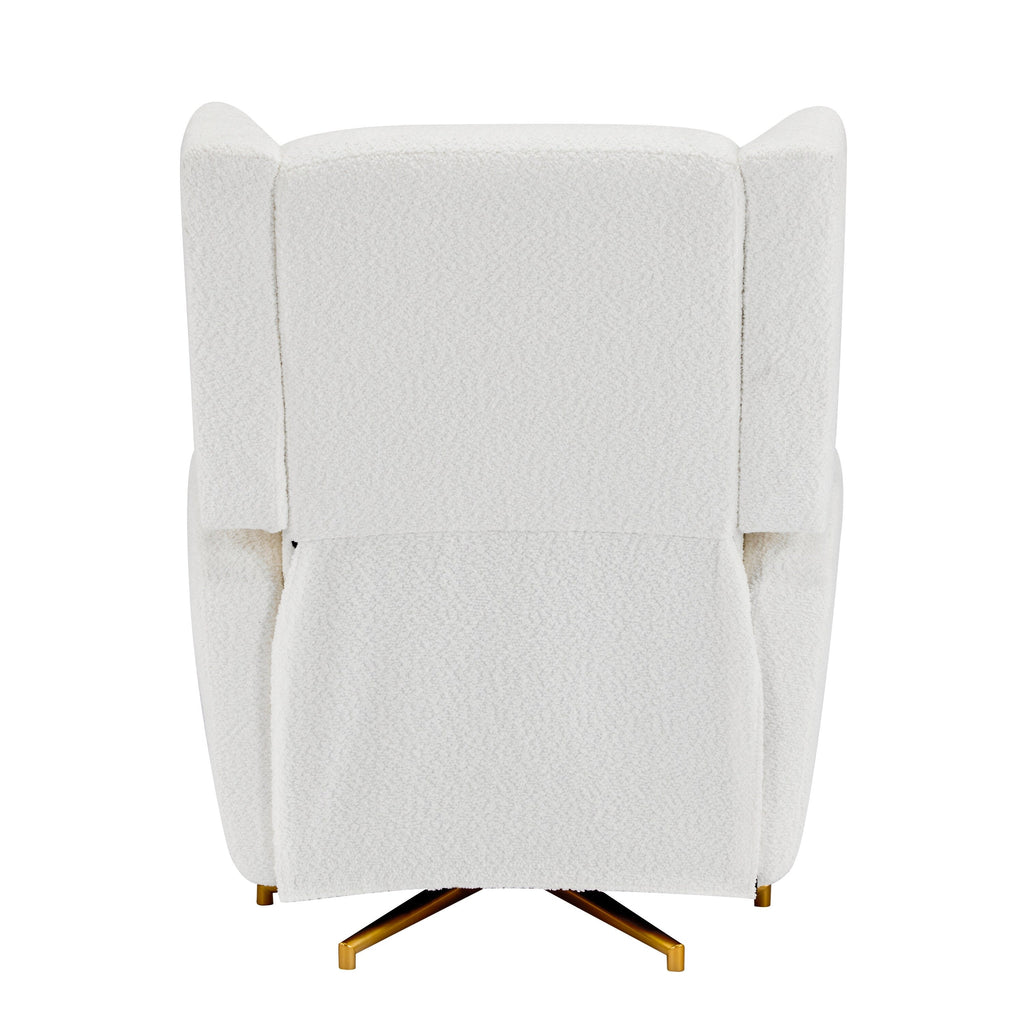 Christopher Knight Home - Fauteuil inclinable pivotant électrique Starling avec base en métal doré