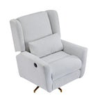 Christopher Knight Home - Fauteuil inclinable pivotant électrique Starling avec base en métal doré