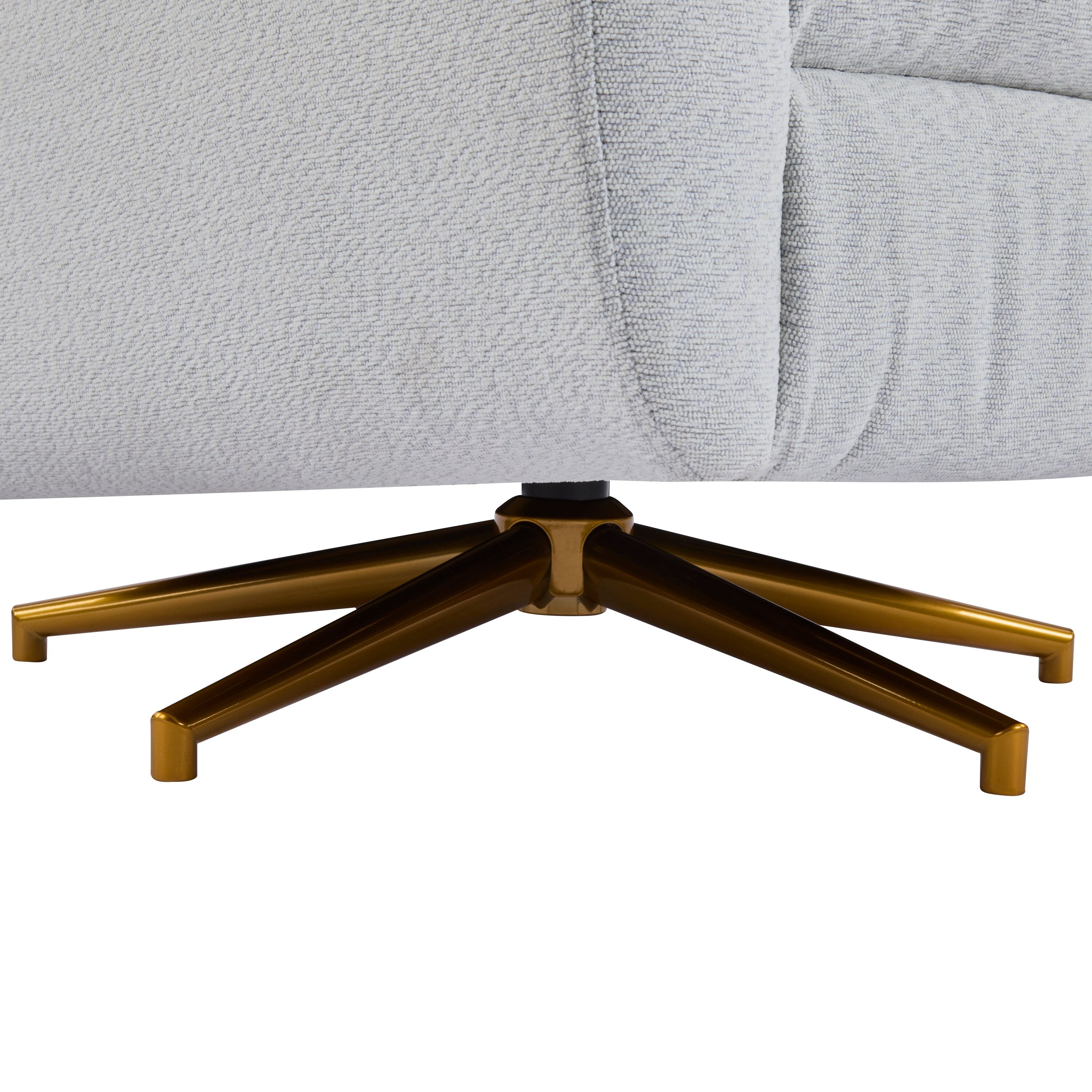 Christopher Knight Home - Fauteuil inclinable pivotant électrique Starling avec base en métal doré