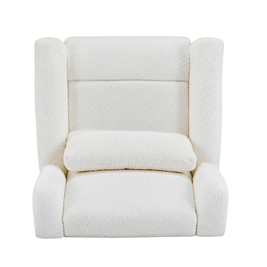 Christopher Knight Home - Fauteuil inclinable pivotant électrique Starling avec base en métal doré