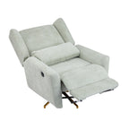 Christopher Knight Home - Fauteuil inclinable pivotant électrique Starling avec base en métal doré