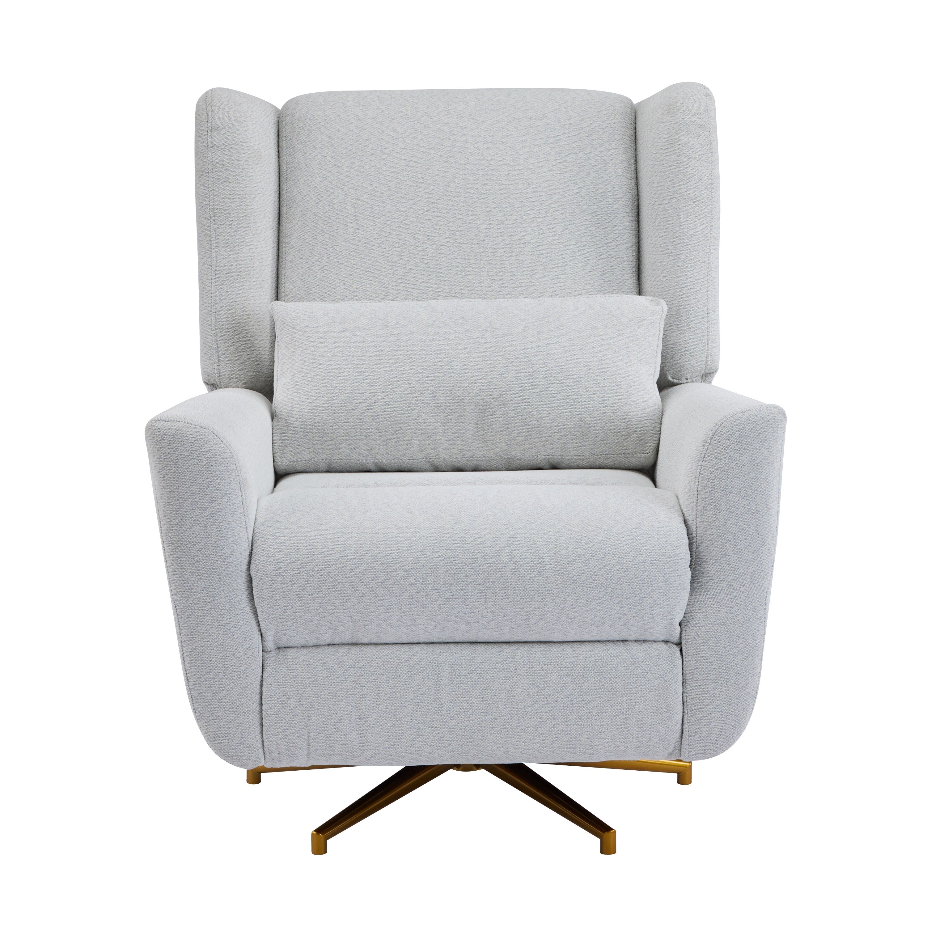 Christopher Knight Home - Fauteuil inclinable pivotant électrique Starling avec base en métal doré