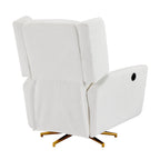 Christopher Knight Home - Fauteuil inclinable pivotant électrique Starling avec base en métal doré