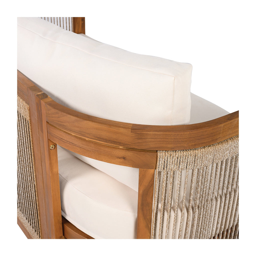 Christopher Knight Home - Ensemble de conversation d'extérieur Sophia 4 pièces en bois d'acacia