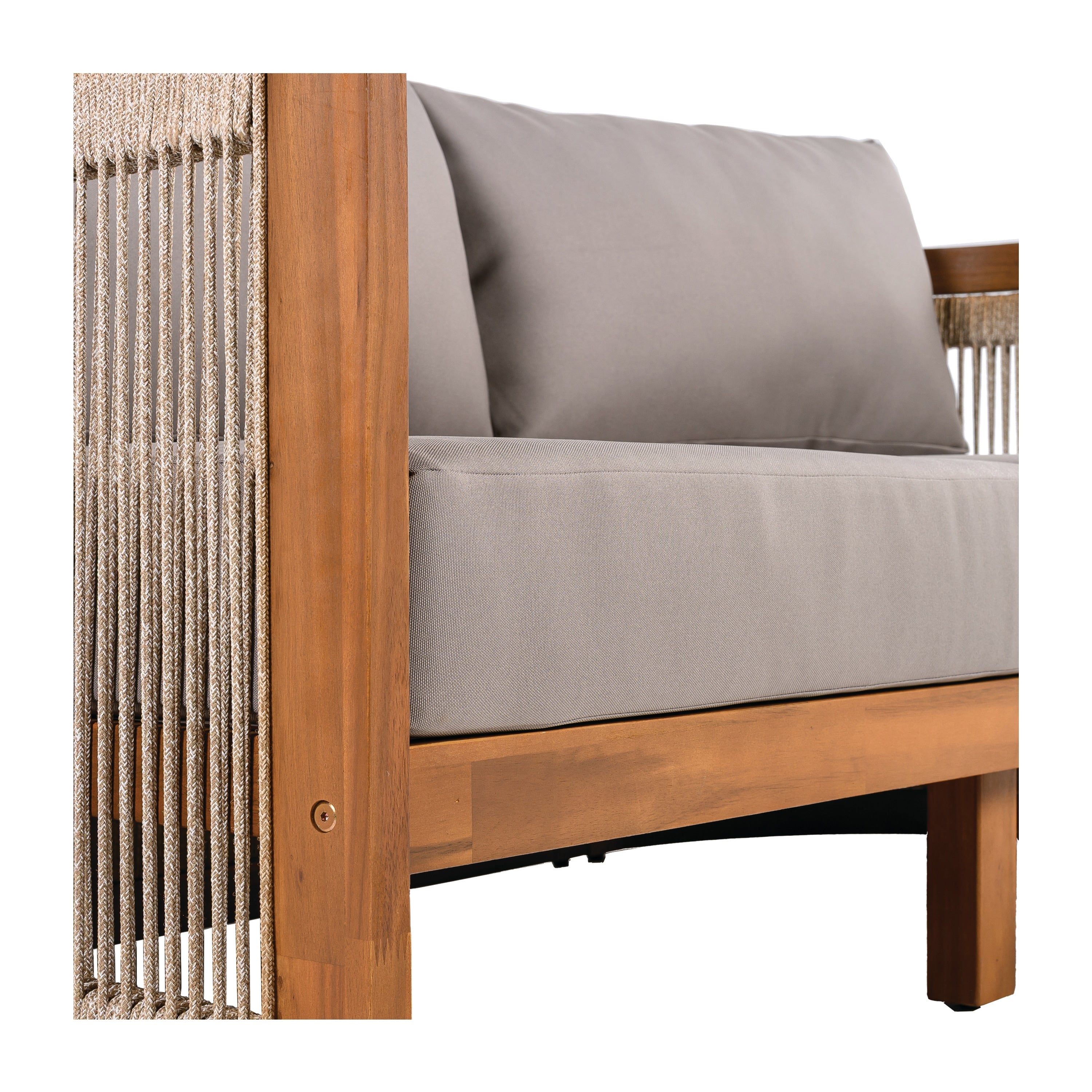 Christopher Knight Home - Ensemble de conversation d'extérieur Sophia 4 pièces en bois d'acacia