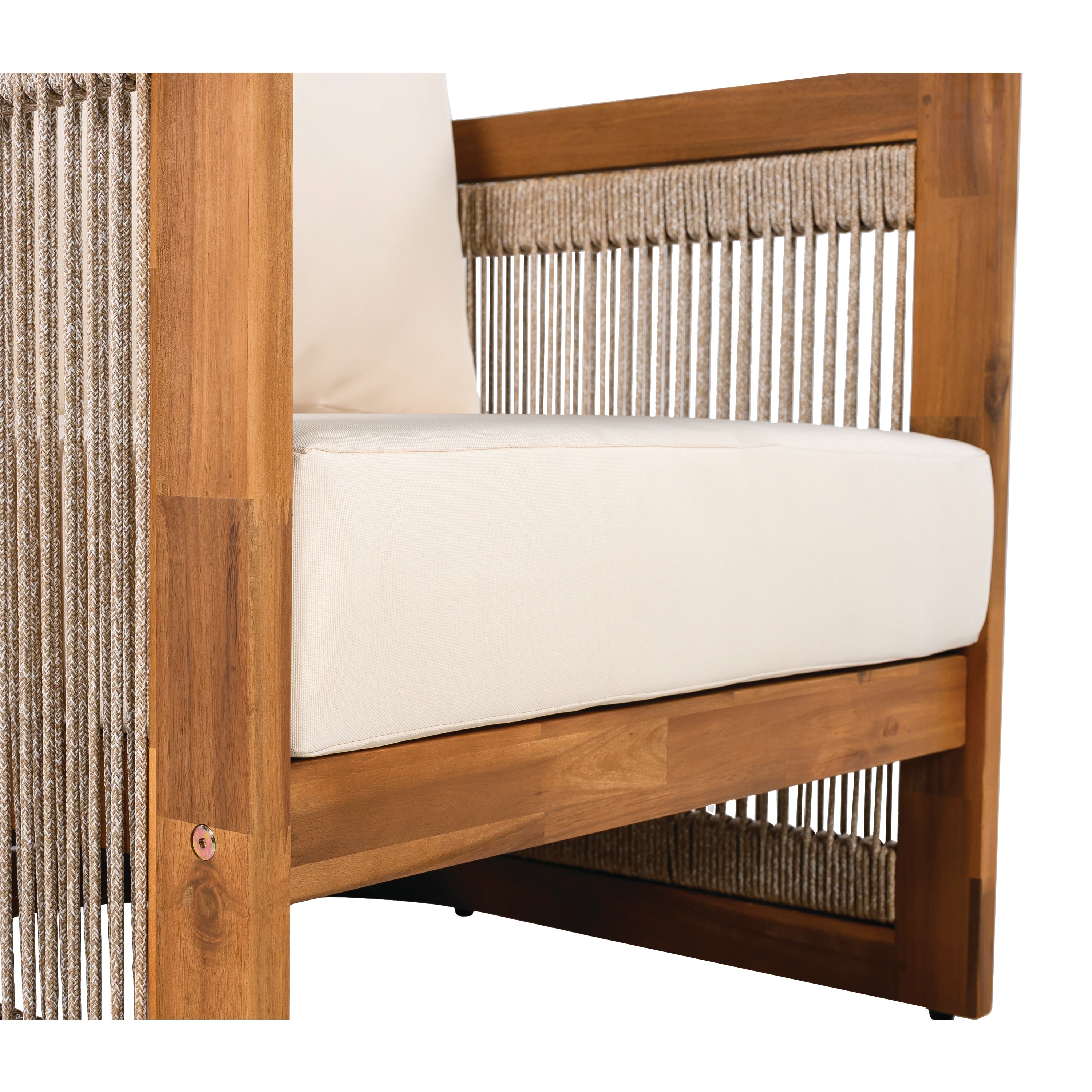 Christopher Knight Home - Ensemble de conversation d'extérieur Sophia 4 pièces en bois d'acacia