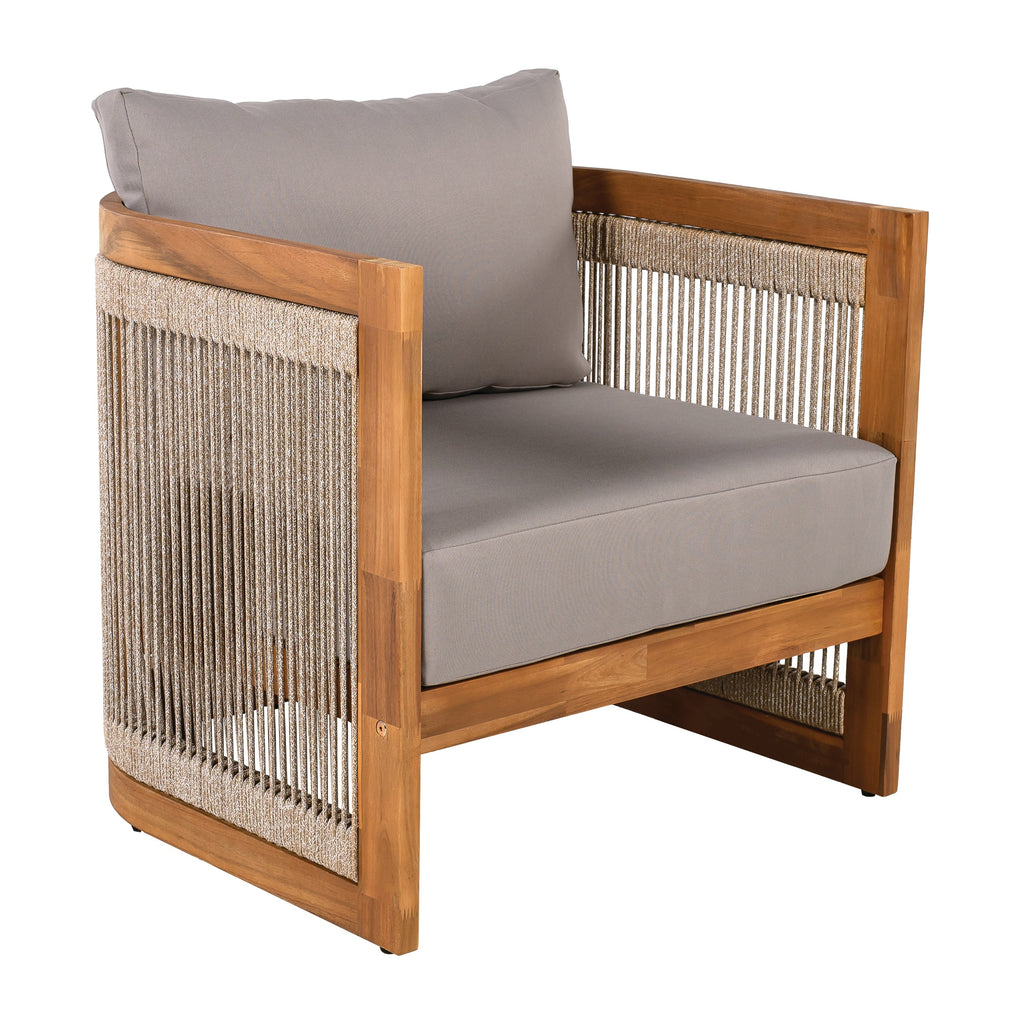 Christopher Knight Home - Ensemble de conversation d'extérieur Sophia 4 pièces en bois d'acacia