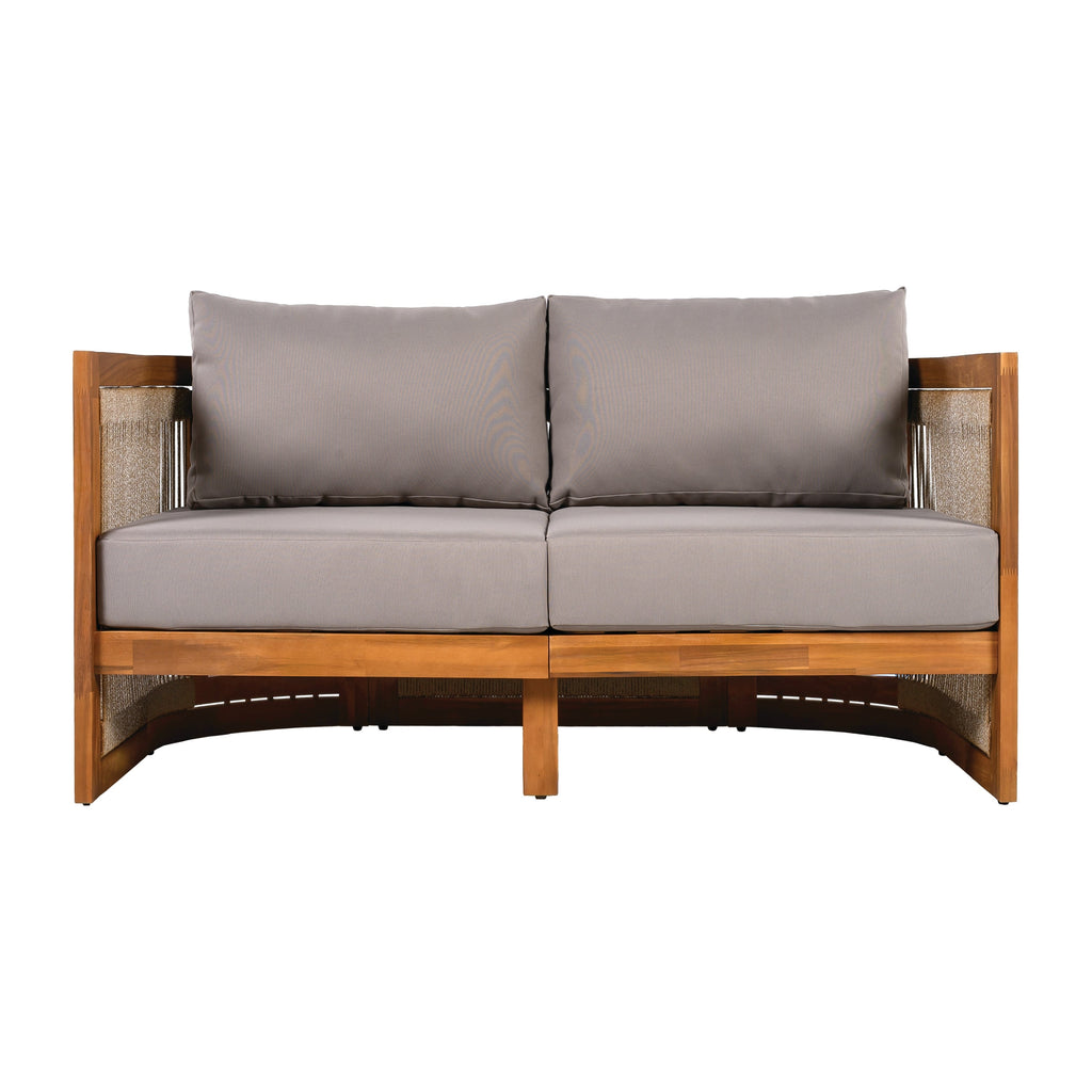 Christopher Knight Home - Ensemble de conversation d'extérieur Sophia 4 pièces en bois d'acacia