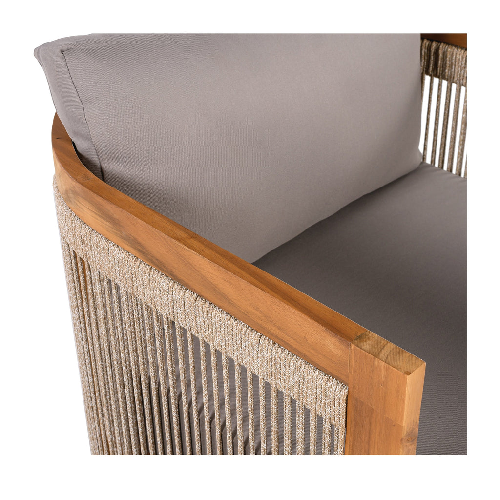 Christopher Knight Home - Ensemble de conversation d'extérieur Sophia 4 pièces en bois d'acacia