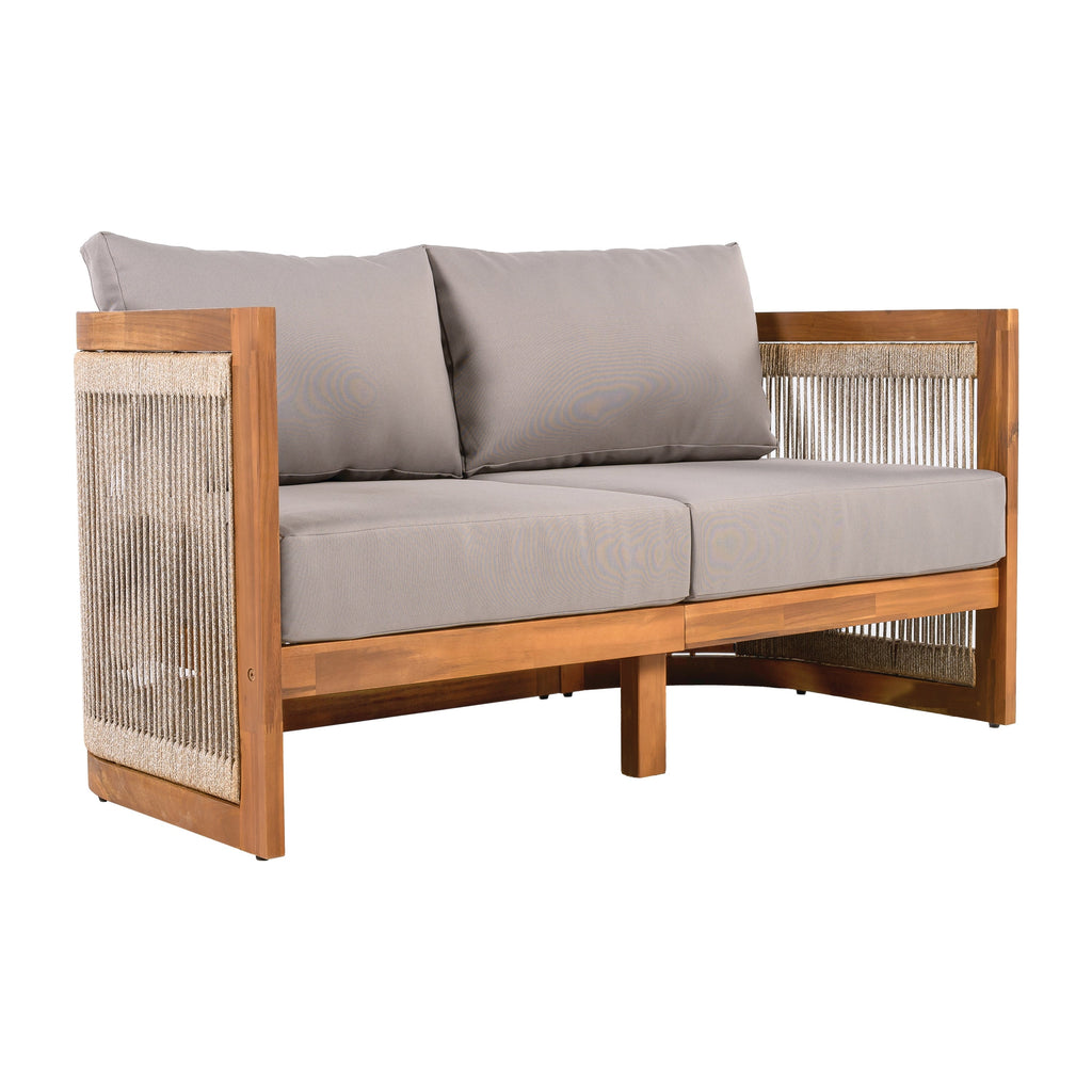 Christopher Knight Home - Ensemble de conversation d'extérieur Sophia 4 pièces en bois d'acacia