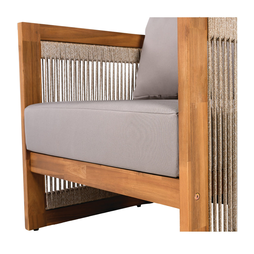 Christopher Knight Home - Ensemble de conversation d'extérieur Sophia 4 pièces en bois d'acacia