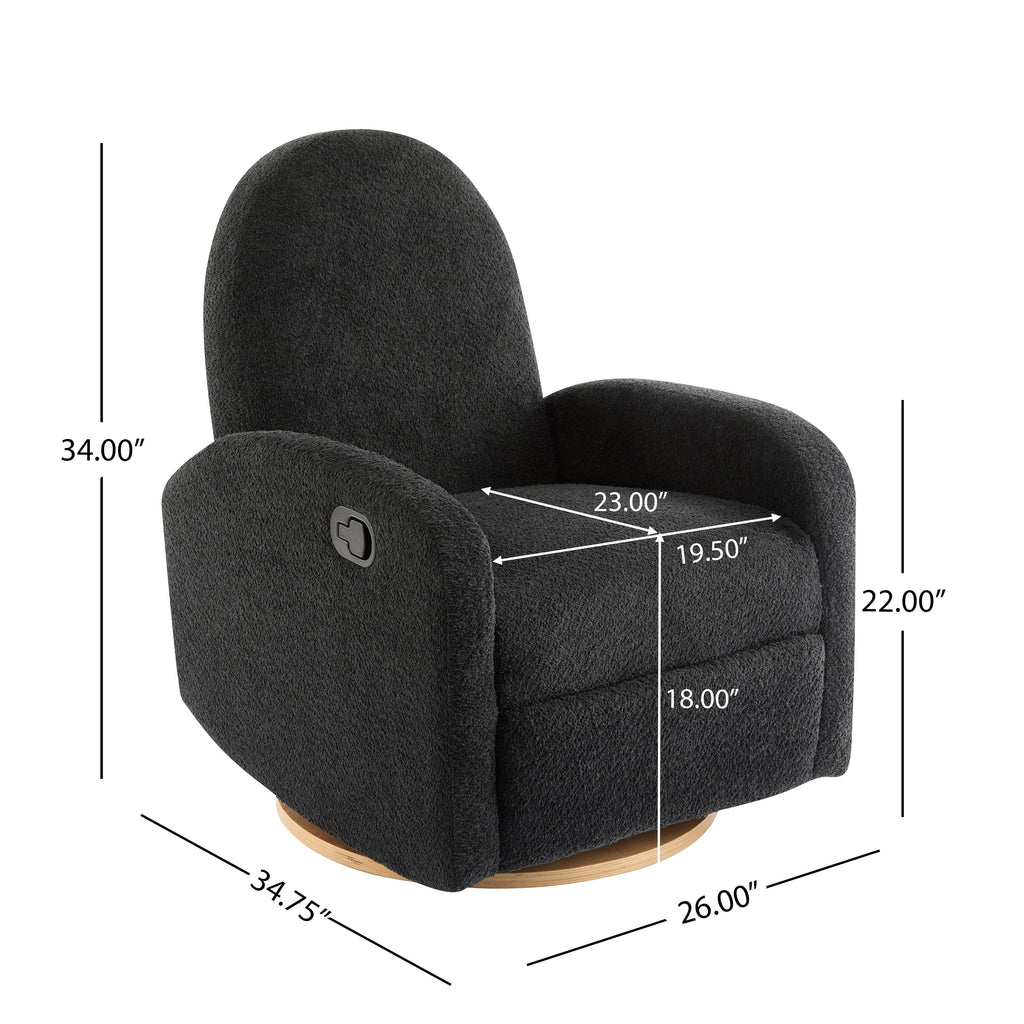 Fauteuil inclinable pivotant et coulissant Christopher Knight Home 360 ​​Boucle