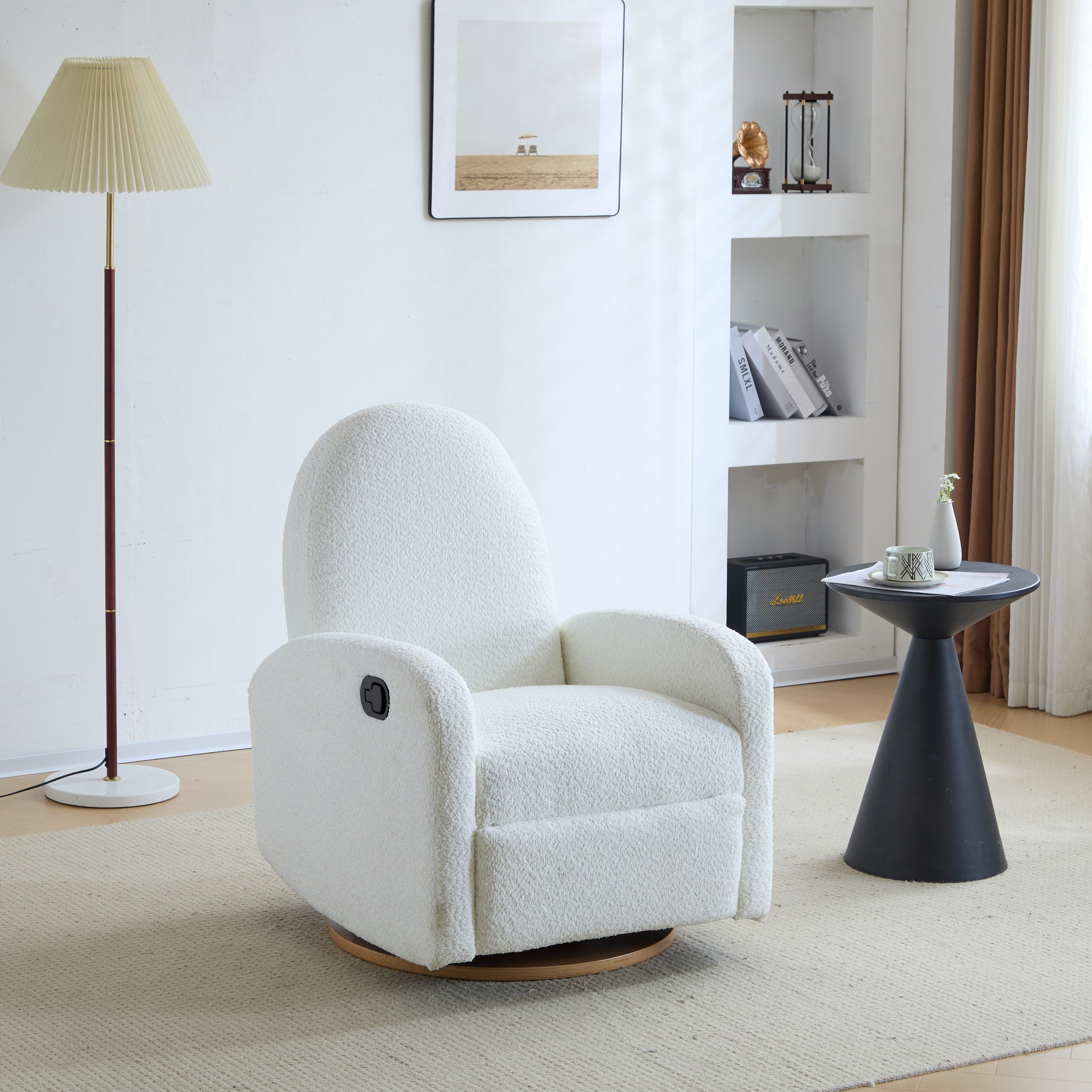 Fauteuil inclinable pivotant et coulissant Christopher Knight Home 360 ​​Boucle