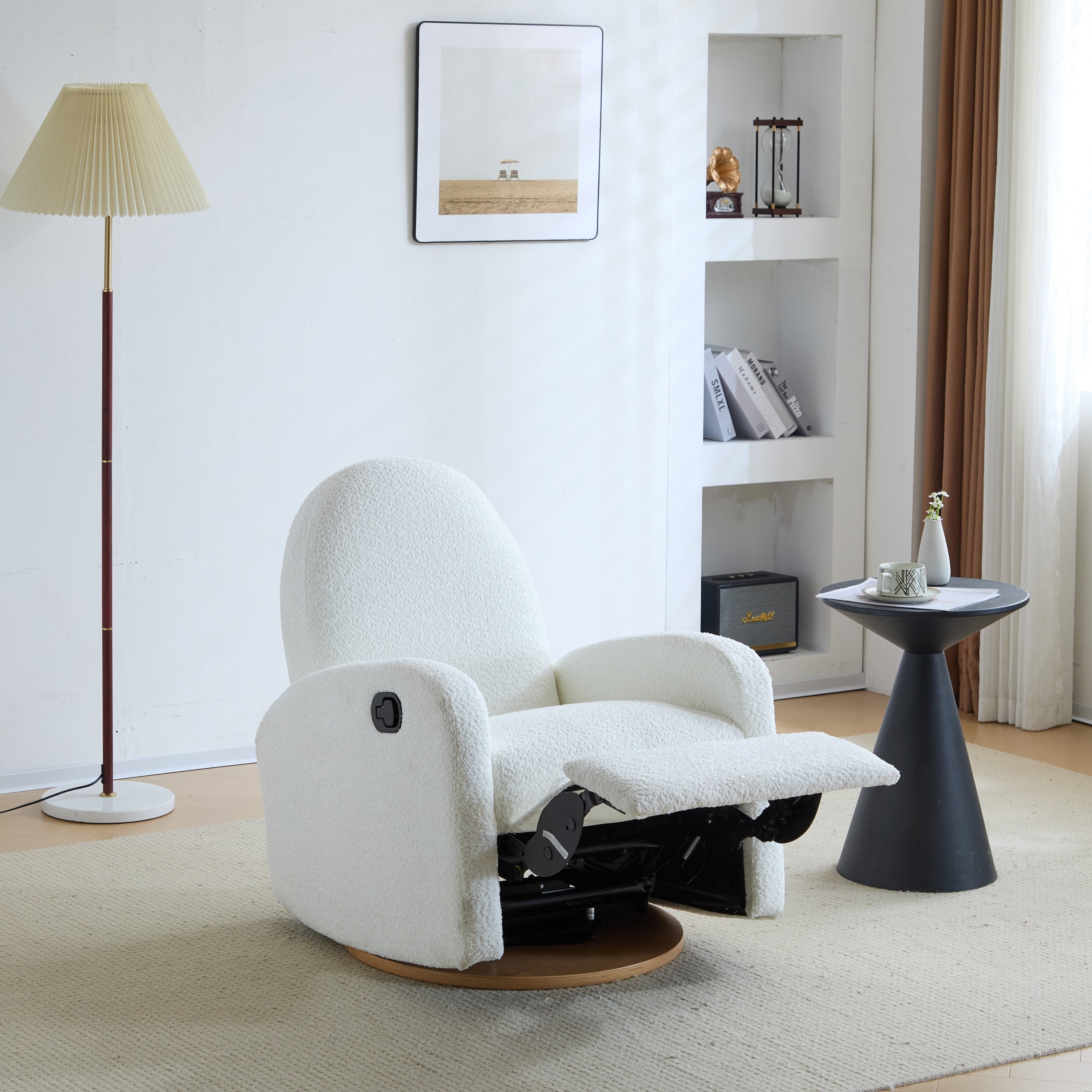 Fauteuil inclinable pivotant et coulissant Christopher Knight Home 360 ​​Boucle