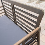 Ensemble de salon de jardin Caydon 4 pièces en bois d'acacia par Christopher Knight Home