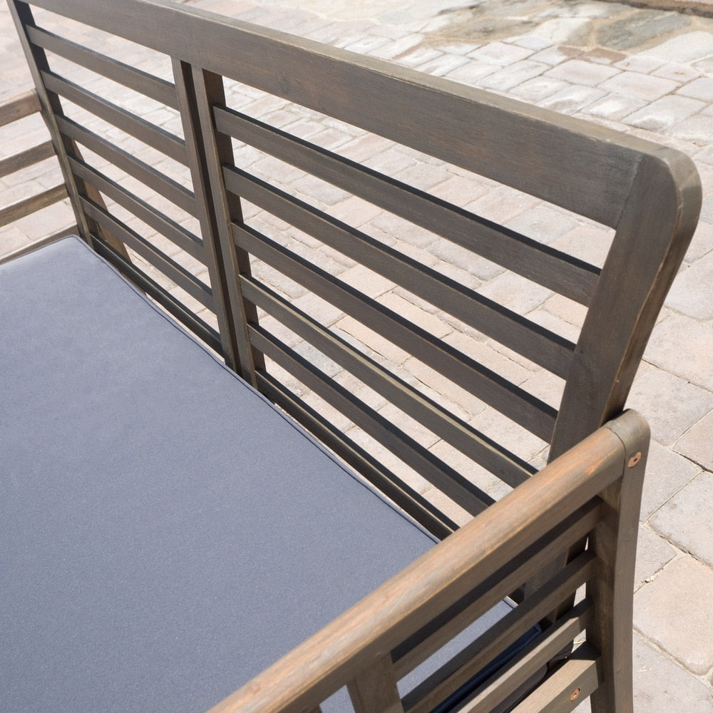 Ensemble de salon de jardin Caydon 4 pièces en bois d'acacia par Christopher Knight Home