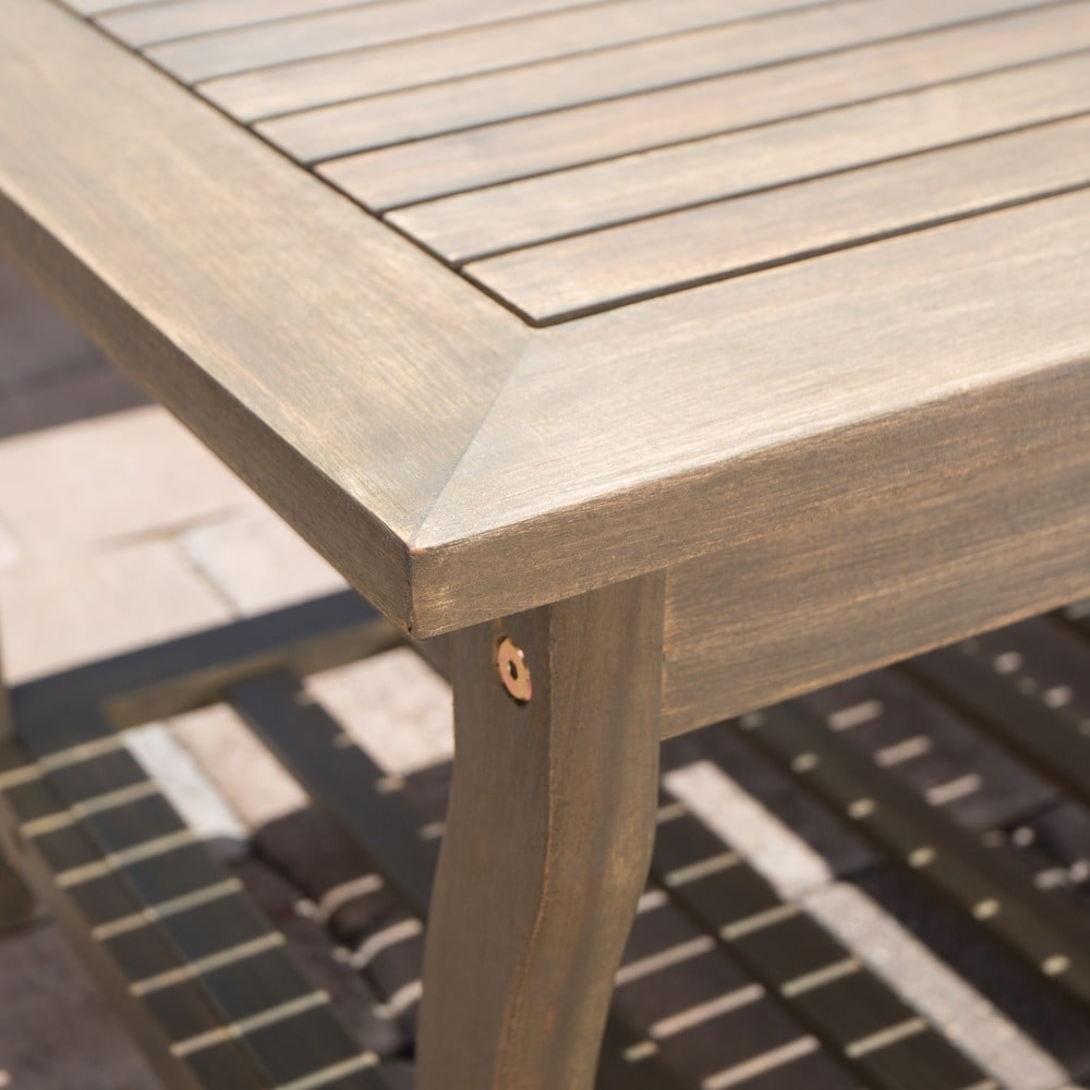 Ensemble de salon de jardin Caydon 4 pièces en bois d'acacia par Christopher Knight Home