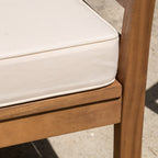 Ensemble de salon de jardin Caydon 4 pièces en bois d'acacia par Christopher Knight Home