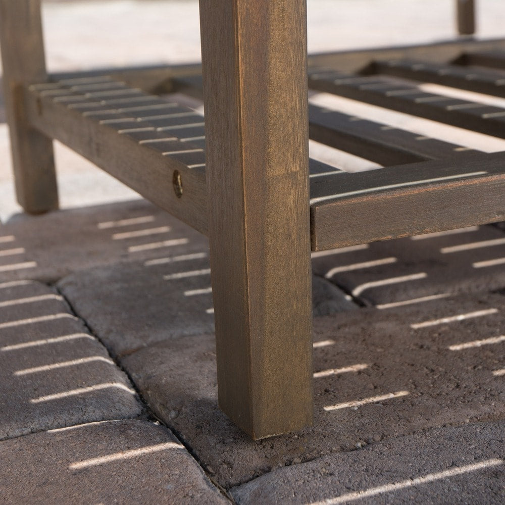 Ensemble de salon de jardin Caydon 4 pièces en bois d'acacia par Christopher Knight Home