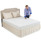 Matelas en mousse à mémoire de forme gel Christopher Knight Home Comfort, ferme et de 20 cm, taille Queen, avec oreillers en prime