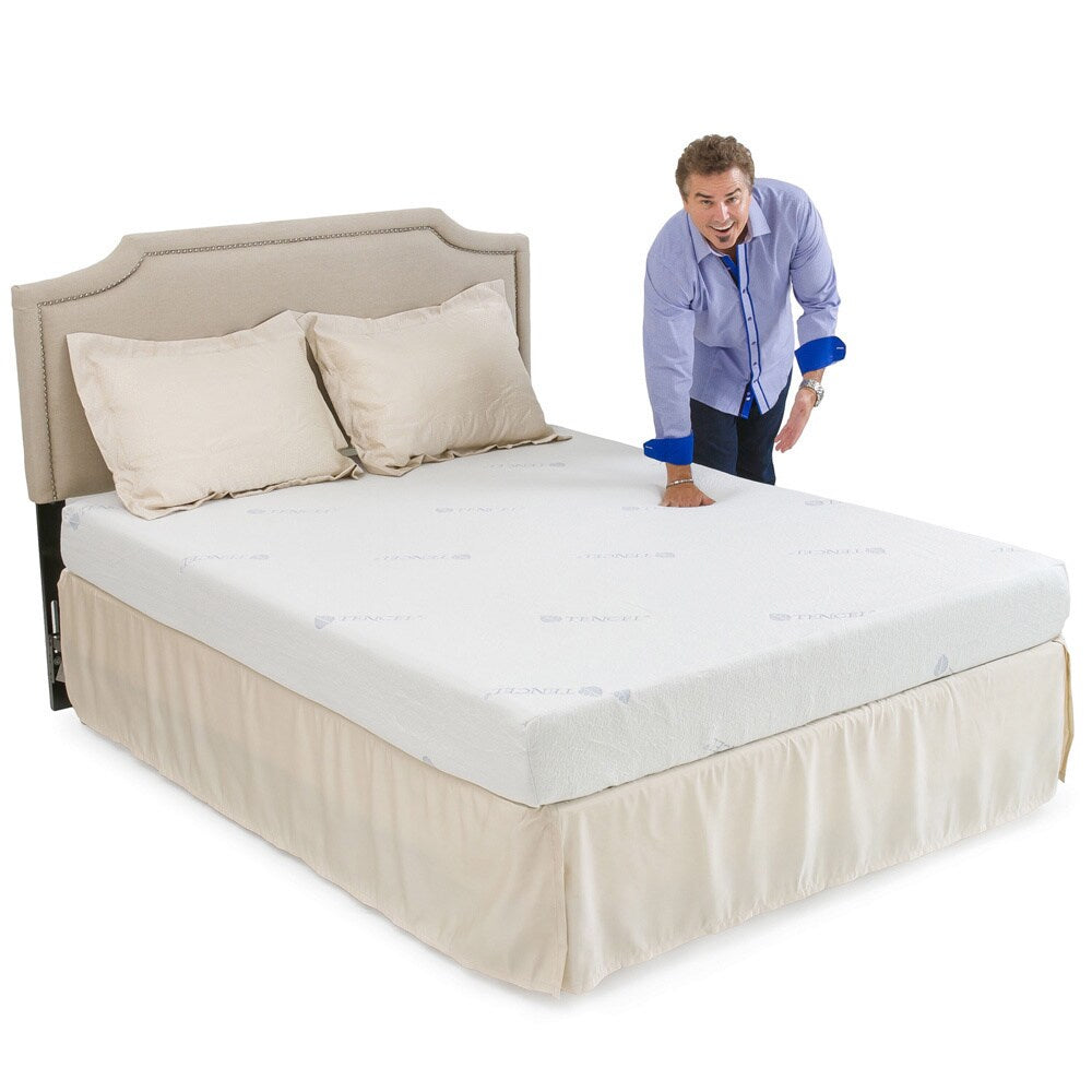 Matelas en mousse à mémoire de forme gel Christopher Knight Home Comfort, ferme et de 20 cm, taille Queen, avec oreillers en prime