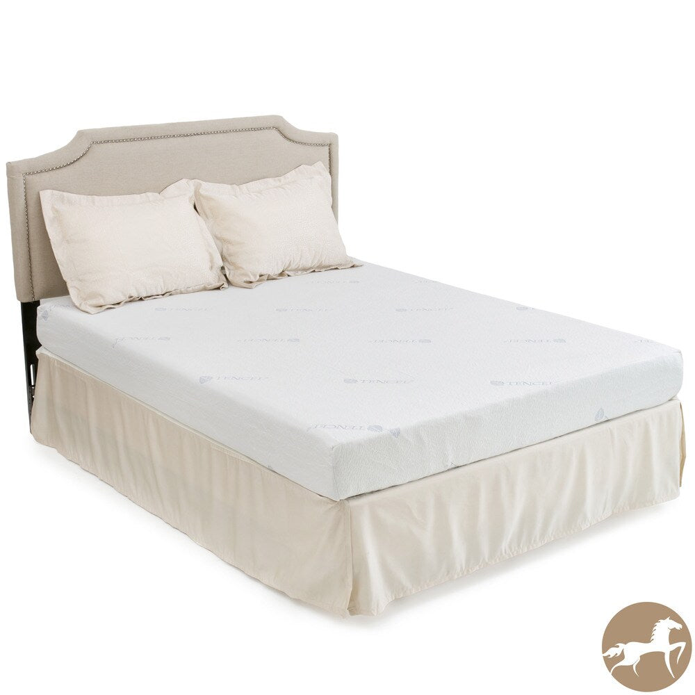 Matelas double en mousse à mémoire de forme avec gel Christopher Knight Home Comfort, ferme et de 20 cm, avec 2 oreillers supplémentaires