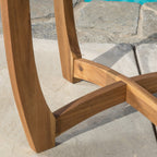 Ensemble bistrot d'extérieur Coronado 3 pièces en bois par Christopher Knight Home - N/A