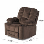 Fauteuil club inclinable en tissu Gannon de Christopher Knight Home