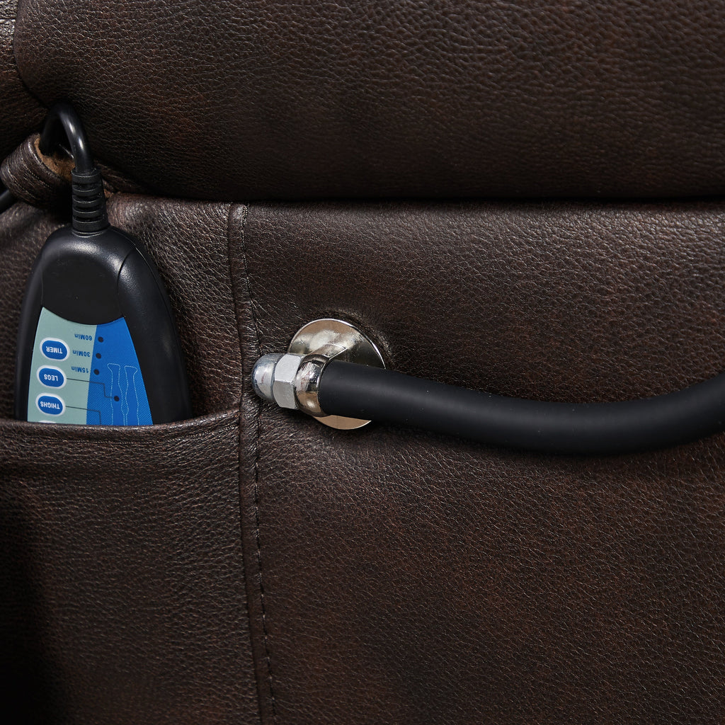 Fauteuil inclinable de massage électrique Christopher Knight Home Motors avec support pour téléphone