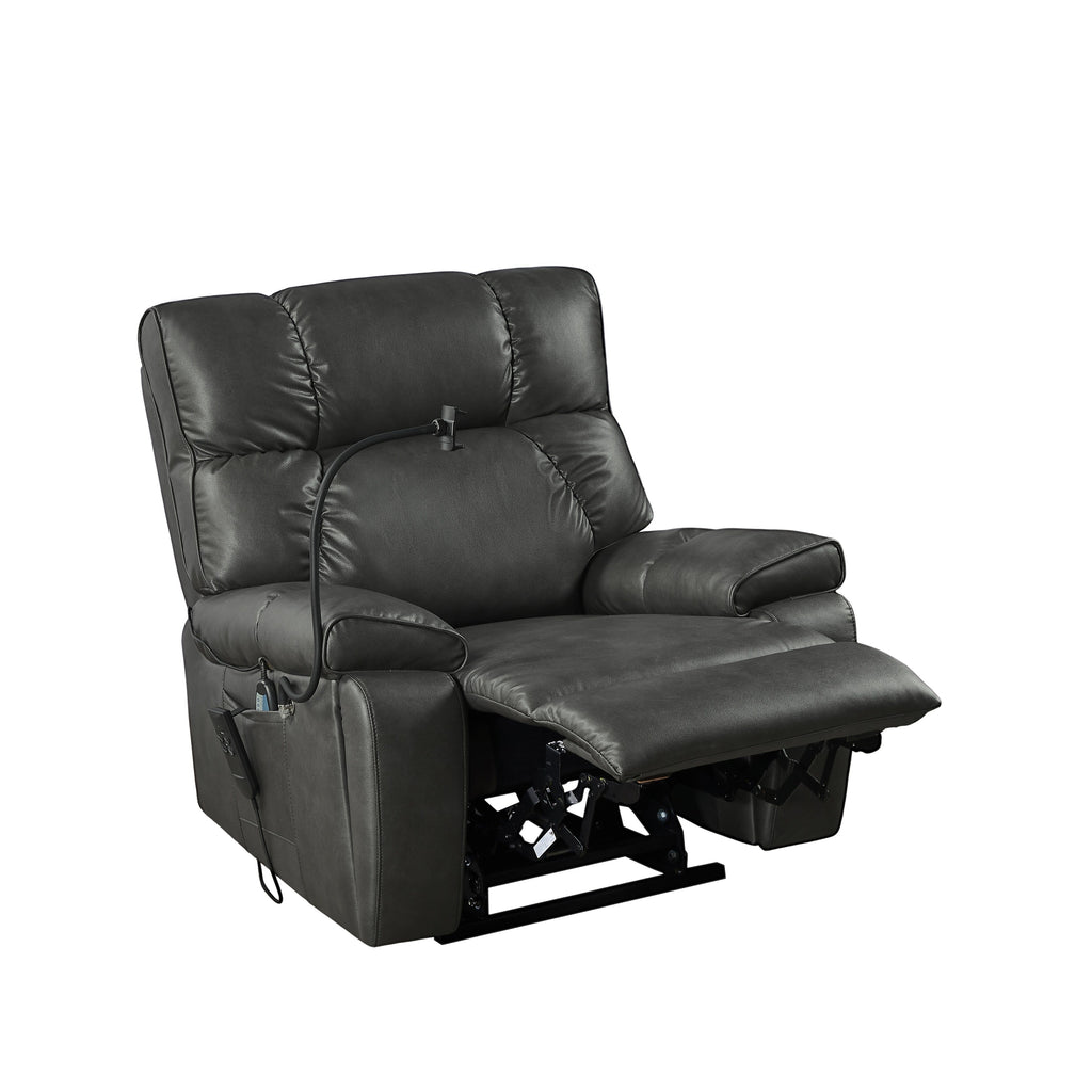 Fauteuil inclinable de massage électrique Christopher Knight Home Motors avec support pour téléphone