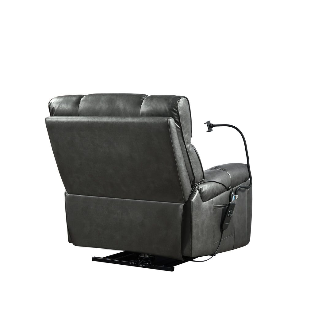 Fauteuil inclinable de massage électrique Christopher Knight Home Motors avec support pour téléphone